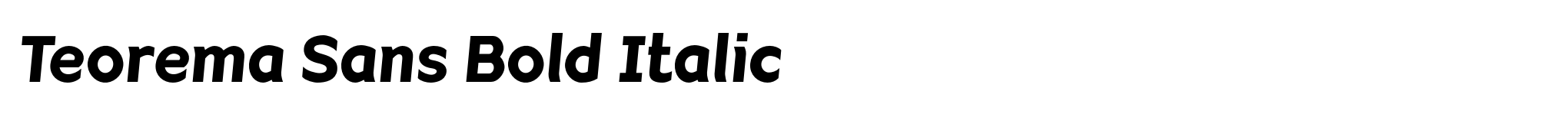 Teorema Sans Bold Italic image